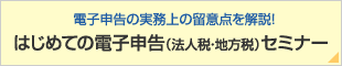 はじめての電子申告(法人税・地方税)セミナー