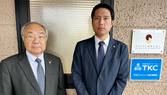 野口厚会長、野口和嵩所長