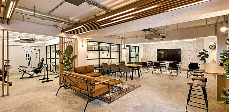 デザイン性の高い空間づくりが特徴