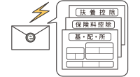 申告書はメールで配付